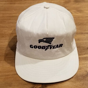 Vintage Goodyear Tires Hat Snapback White Swinger Car Race Racing Tire Tires